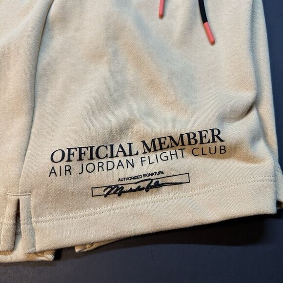 Jordan Flight MVP Fleece Shorts Sesame DX9716-252 Men’s Sizes - Picture 5 of 7